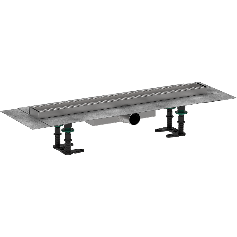 Kompletny odpływ liniowy 600, ruszt do wyłożenia płytkami, niski RainDrain Compact HANSGROHE 56163000