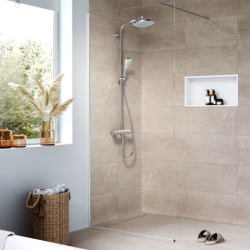 Kompletny odpływ liniowy 600, ruszt do wyłożenia płytkami, niski RainDrain Compact HANSGROHE 56163000