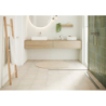 Kompletny odpływ liniowy 800, ruszt ozdobny, niski Stal Szlachetna Szczotkowana RainDrain Compact HANSGROHE 56166800