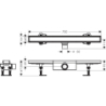 Kompletny odpływ liniowy 700, ruszt do wyłożenia płytkami, standardowy RainDrain Compact HANSGROHE 56177000