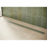 Kompletny odpływ liniowy 800, ruszt ozdobny, standardowy Stal Szlachetna Szczotkowana RainDrain Compact HANSGROHE 56178800