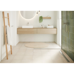 Kompletny odpływ liniowy 800, ruszt ozdobny, standardowy Stal Szlachetna Szczotkowana RainDrain Compact HANSGROHE 56178800