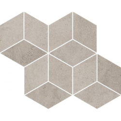 PURE CITY GRYS MOZAIKA PRASOWANA ROMB HEXAGON 20,4X23,8 GAT.1 (P.50393)