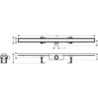 Kompletny odpływ liniowy 1200, ruszt do wyłożenia płytkami, standardowy RainDrain Compact HANSGROHE 56185000