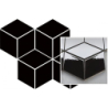 UNIWERSALNA MOZAIKA PRASOWANA NERO PARADYZ ROMB HEXAGON 20,4X23,8 GAT.1 (P.50397)