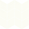 UNIWERSALNA MOZAIKA PRASOWANA BIANCO PARADYZ ROMB BRAID 20,5X23,8 GAT.1 (P.50399)