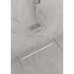 Kompletny odpływ liniowy 1000, standardowy/niski Stal Szlachetna Szczotkowana RainDrain Allround HANSGROHE 56189800