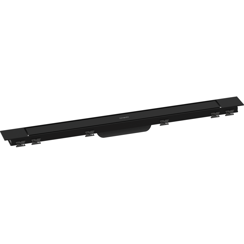 Element zewnętrzny odpływu liniowego 800 ze stelażem reg. wys. Czarny Matowy RainDrain Match Plus HANSGROHE 56215670