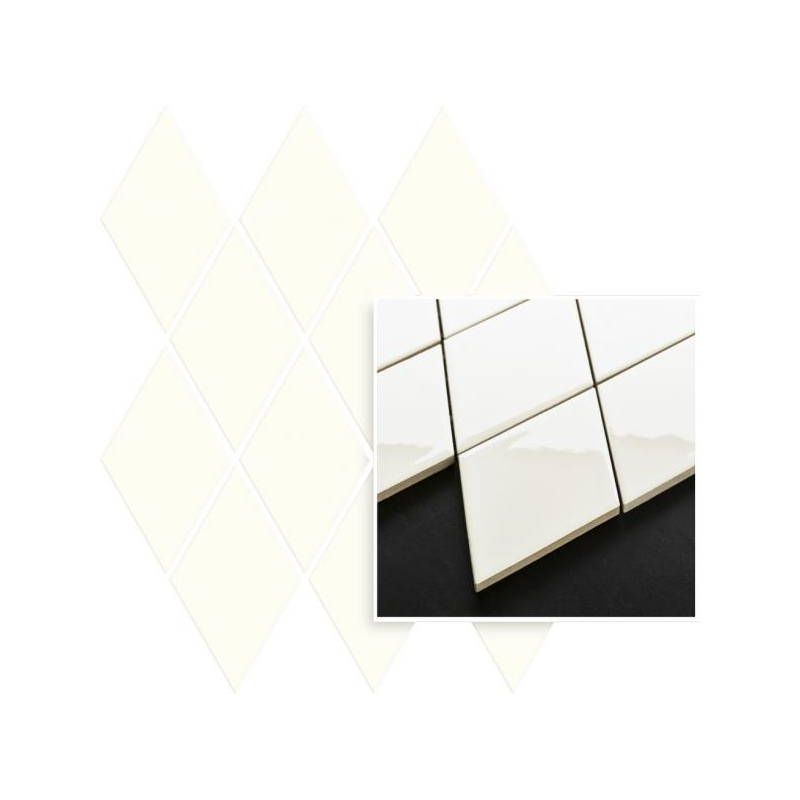 UNIWERSALNA MOZAIKA PRASOWANA BIANCO PARADYZ ROMB PILLOW 20,6X23,7 GAT.1 (P.50407)