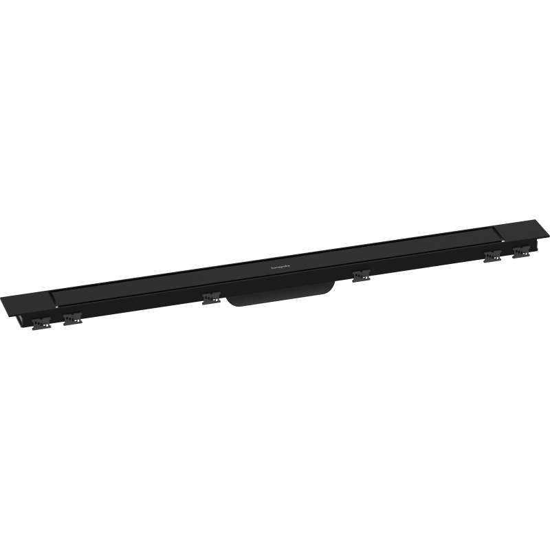 Element zewnętrzny odpływu liniowego 900 ze stelażem reg. wys. Czarny Matowy RainDrain Match Plus HANSGROHE 56216670