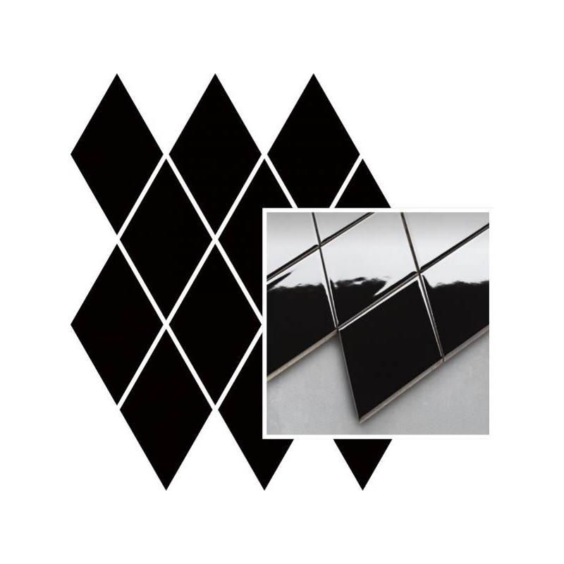 UNIWERSALNA MOZAIKA PRASOWANA NERO PARADYZ ROMB PILLOW 20,6X23,7 GAT.1 (P.50409)