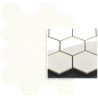 UNIWERSALNA MOZAIKA PRASOWANA BIANCO PARADYZ HEXAGON 22X25,5 GAT.1 (P.50413)