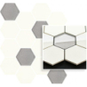 UNIWERSALNA MOZAIKA PRASOWANA BIANCO PARADYZ HEXAGON MIX 22X25,5 GAT.1 (P.50415)