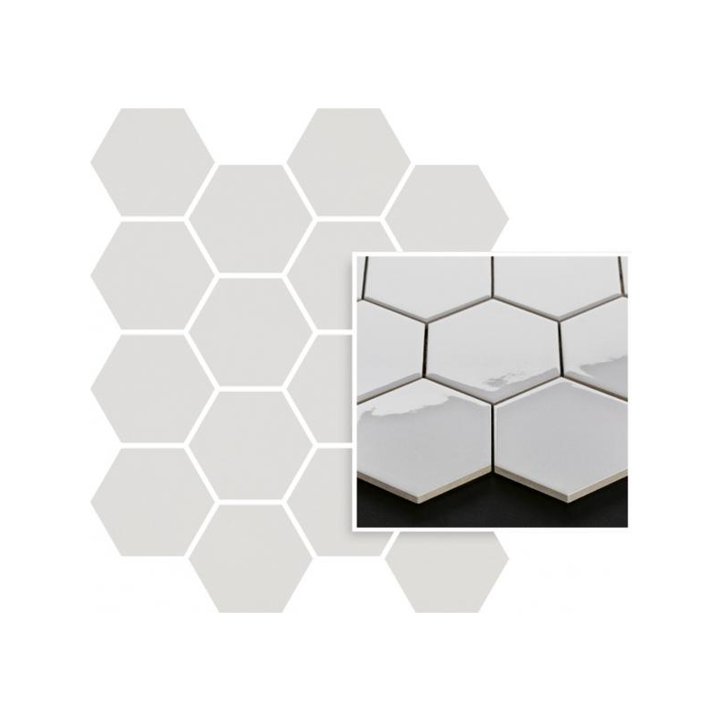 UNIWERSALNA MOZAIKA PRASOWANA GRYS PARADYZ HEXAGON 22X25,5 GAT.1 (P.50417)