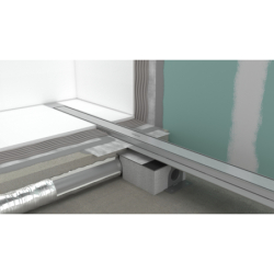 Element zewnętrzny odpływu liniowego 1200 ze stelażem reg. wys. Biały Matowy RainDrain Match Plus HANSGROHE 56218700