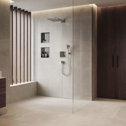 Element zewnętrzny odpływu liniowego 1200, montaż przyścienny RainDrain Minimalistic HANSGROHE 56223000