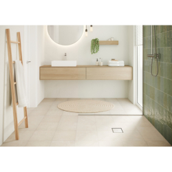 odpływ punktowy 100/100, ruszt ozdobny/do wyłożenia płytkami Stal Szlachetna Szczotkowana RainDrain Point HANSGROHE 56247800