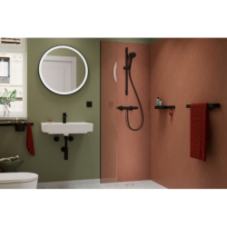 odpływ punktowy 100/100, ruszt ozdobny/do wyłożenia płytkami Stal Szlachetna Szczotkowana RainDrain Point HANSGROHE 56247800