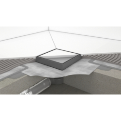 Kompletny odpływ punktowy 150/150, ruszt ozdobny/do wyłożenia płytkami Czarny Matowy RainDrain Point HANSGROHE 56249670