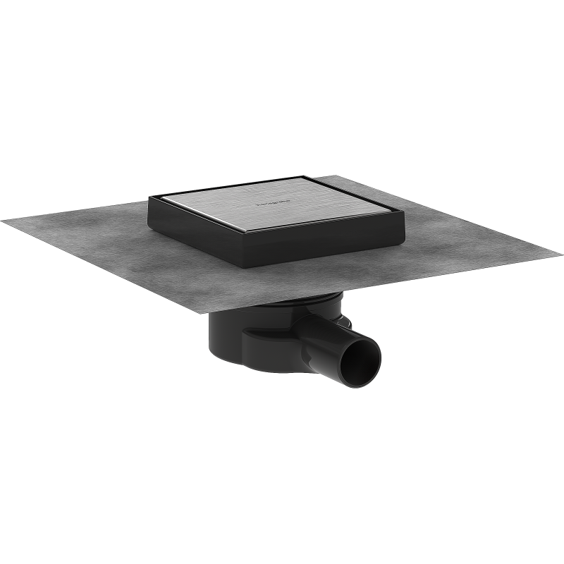 odpływ punktowy 150/150, ruszt ozdobny/do wyłożenia płytkami Stal Szlachetna Szczotkowana RainDrain Point HANSGROHE 56249800