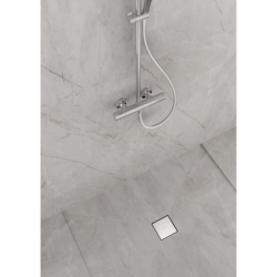 odpływ punktowy 150/150, ruszt ozdobny/do wyłożenia płytkami Stal Szlachetna brushed RainDrain Brilliance HANSGROHE 56251800