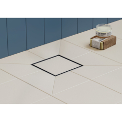 odpływ punktowy 150/150, ruszt ozdobny/do wyłożenia płytkami Stal Szlachetna brushed RainDrain Brilliance HANSGROHE 56251800