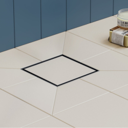 odpływ punktowy 150/150, ruszt ozdobny/do wyłożenia płytkami Stal Szlachetna brushed RainDrain Brilliance HANSGROHE 56251800