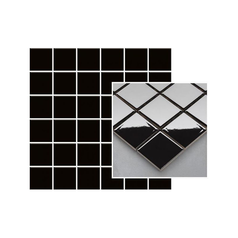 ALTEA NERO MOZAIKA PRASOWANA K.4,8X4,8 29,8X29,8 GAT.1 (P.50437)