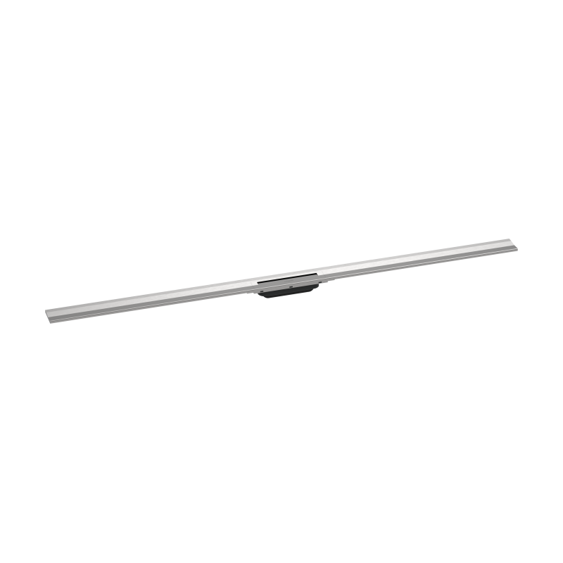 Element zewnętrzny odpływu liniowego 1600, montaż przyścienny Stal Szlachetna Szczotkowana RainDrain Flex HANSGROHE 56262800