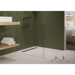 odpływ liniowy 900, ruszt ozdobny/do wyłożenia płytkami, standard/niski Stal Szlachetna brushed RainDrain Go HANSGROHE 56274800