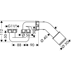 Syfon wannowy HANSGROHE 56373000