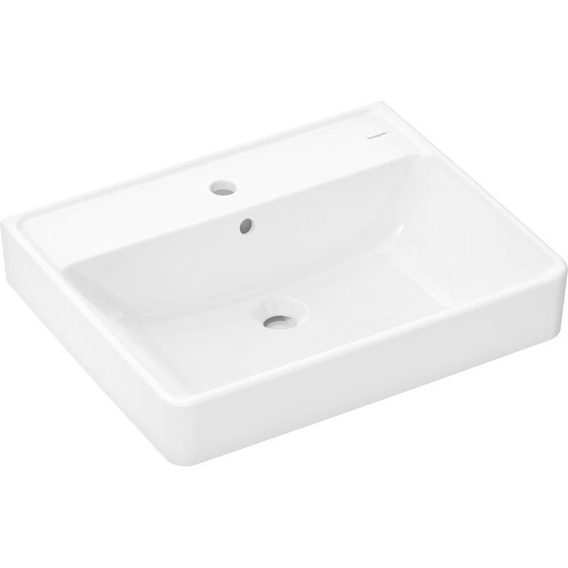 Umywalka wisząca 600/480 z otworem na baterię, z przelewem Biały Xanuia Q HANSGROHE 60133450