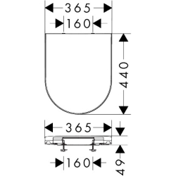 Deska WC Biały EluPura Original S HANSGROHE 60147450