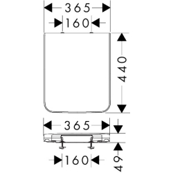 Deska WC Biały EluPura Original Q HANSGROHE 60149450