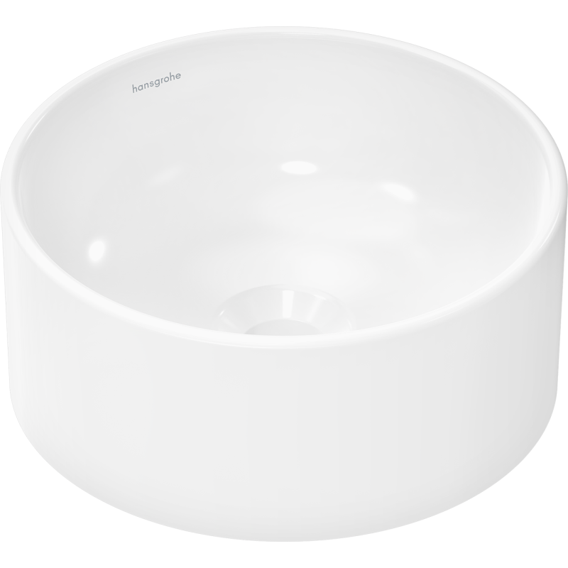 Umywalka nablatowa 300/300 bez otworu na baterię, bez przelewu Biały Xuniva S HANSGROHE 60163450