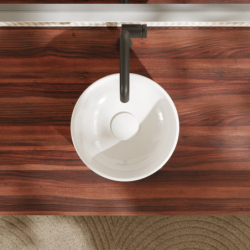 Umywalka nablatowa 300/300 bez otworu na baterię, bez przelewu Biały Xuniva S HANSGROHE 60163450