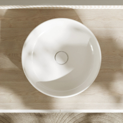 Umywalka nablatowa 400/400 bez otworu na baterię, bez przelewu Biały Xuniva S HANSGROHE 60164450