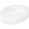 Umywalka nablatowa 550/400 bez otworu na baterię, bez przelewu Biały Xuniva D HANSGROHE 60165450