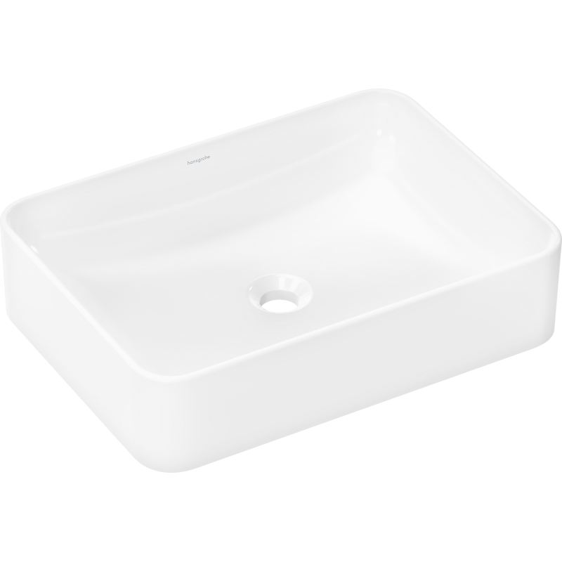 Umywalka nablatowa 550/400 bez otworu na baterię, bez przelewu Biały Xuniva Q HANSGROHE 60168450