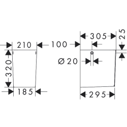 Półpostument do umywalki Biały Xanuia Q HANSGROHE 60175450
