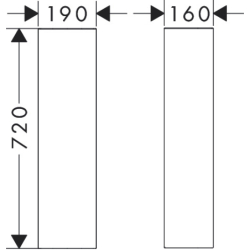 Postument do umywalki Biały Xanuia Q HANSGROHE 60176450