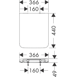 Deska WC, SoftClose, QuickRelease Biały EluPura Q HANSGROHE 60199450