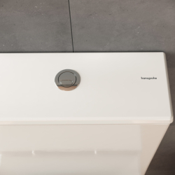 Kompakt WC 640, przyścienna, odpływ poziomy/pionowy, AquaChannel Flush, z deską Biały EluPura Original Q HANSGROHE 60206450