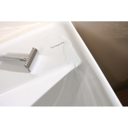 Umywalka wisząca Compact 550/370 bez otworu na baterię, z przelewem Biały Xanuia Q HANSGROHE 60210450