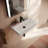Umywalka wisząca Compact 600/370 z otworem na baterię, bez przelewu Biały Xanuia Q HANSGROHE 60215450
