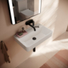 Umywalka wisząca Compact 600/370 bez otworu na baterię, bez przelewu Biały Xanuia Q HANSGROHE 60216450