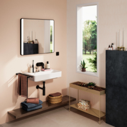 Umywalka wisząca Compact 650/390 bez otworu na baterię, bez przelewu Biały Xanuia Q HANSGROHE 60220450