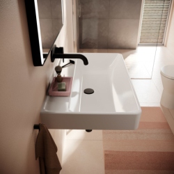 Umywalka wisząca 800/480 bez otworu na baterię, bez przelewu Biały Xanuia Q HANSGROHE 60228450