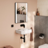 Mała umywalka wisząca 450/340 bez otworu na baterię, z przelewem Biały Xanuia Q HANSGROHE 60229450