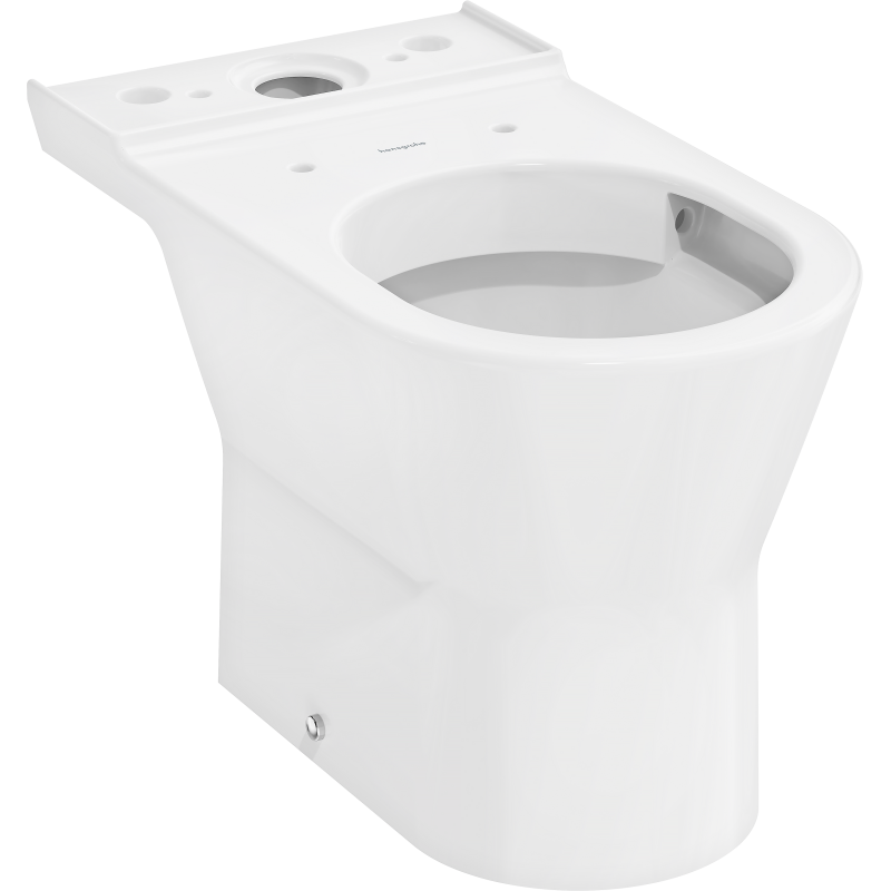 Miska kompaktowa WC 640, przyścienna, odpływ poziomy, AquaChannel Flush Biały EluPura Original S HANSGROHE 60265450